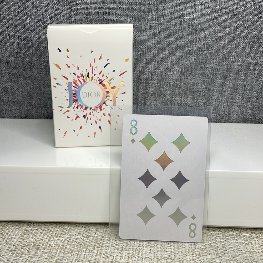 Dior Joy Holographic Playing Card: Eight of Diamonds